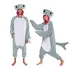 FUNZIEZ! Hammerhead Shark Pajamas - One Piece Cosplay Costume (Grey,