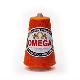 SUPERFINA NO.10 [240grs] - Omega | 100% Mercerized Cotton Yarn Ideal for Fine Crochet - Color: 09 - Red Orange 208