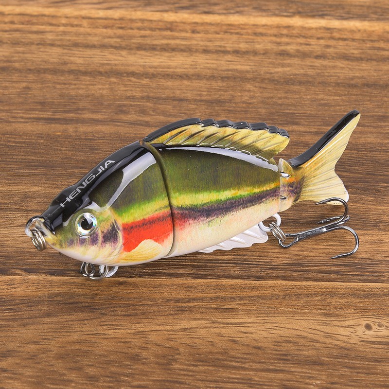 1 pcs ABS Plastic Multi Sections Artificial Fishing Lure Bait