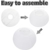 Paper Lampshade Hanging Light Shade 30cm, Oriental Ribbed Japanese Ceiling