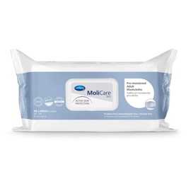 MoliCare Skin Pre-Moistened Adult Washcloth 9" x 13"