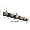 PRESDE Vanity Lights 6 Lights Modern Crystal Bathroom Lights Fixtures