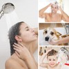 HANLIAN High Pressure Shower Head with Pause Button, 3 Spray