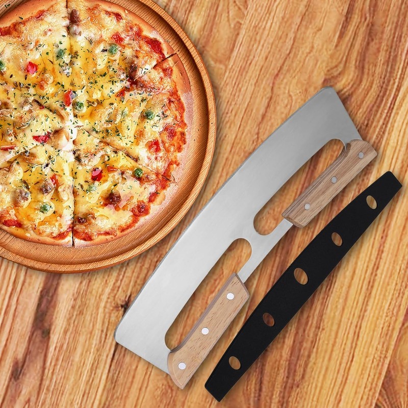 14 Inch Stainless Steel Pizza Cutter, Sharp, Rust-Resistant Blade with