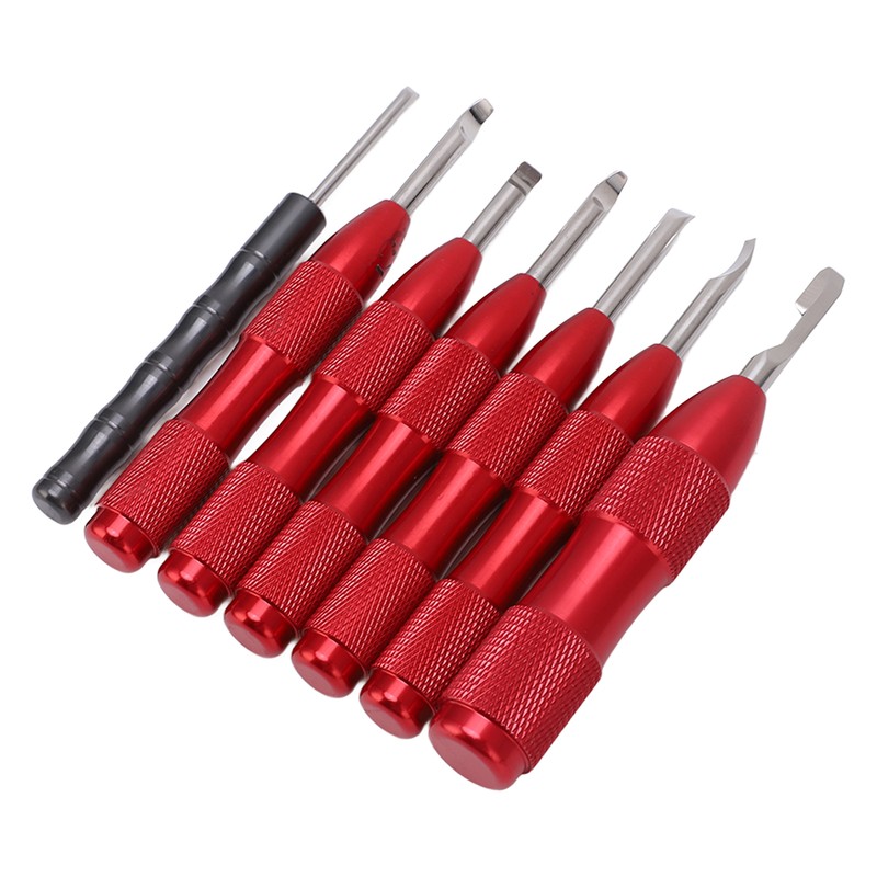 7 Pcs Watch Back Cover Opener Tool Multi Specification Aluminum