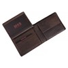 H.I.S Men's Wallet Purse W 34/1170 Dark Brown