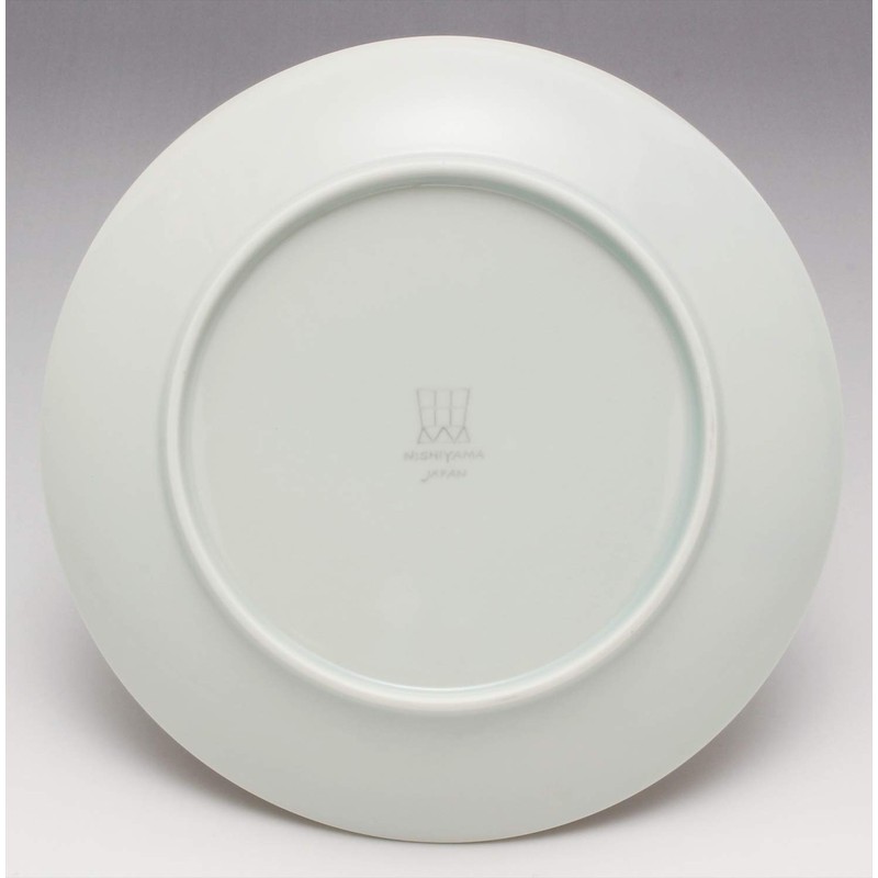 Hasamiyama Nishiyama Plate, 7.1 inches (18 cm), Daisy, Gray