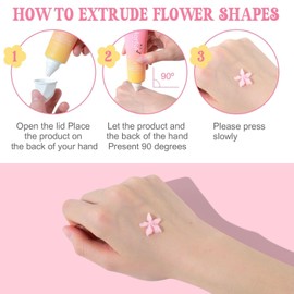 ECOPPEAL Floral & Star Shaped Hand Lotion Set, 3 Pcs Gift Pack, 60ml Each, Lavender, Rose and Ocean Scent. Best for Women,Girls,Mothers Day Gifts,Teacher Appreciation Gifts.