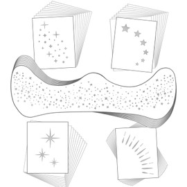50 Assorted Glitter Freckles Face Tattoo, Glow Up Makeup Patches Cosmetic Glitter for Face, Sparkle Makeup Patches, Waterproof Face Glitter Speckles Patches for Christmas (Silver)