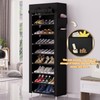 Calmootey 9 Tier Shoe Rack Organizer,Portable Shoe Shelf with Nonwoven