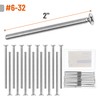 Bates- Wall Plate Screws, 6-32 x 2, 30 pcs, Long
