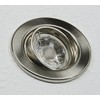 ChiliTec Recessed Ceiling Spotlight Round Ring Swivelling Look Brushed Stainless