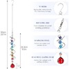 H&D HYALINE & DORA 7 Pack Crystal Suncatchers for Windows