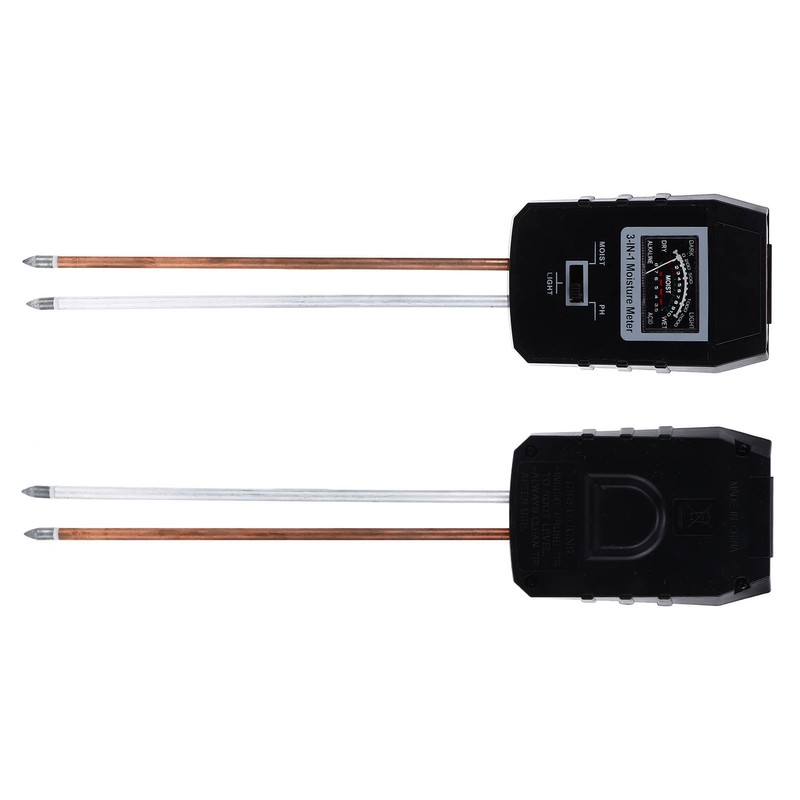 Soil Meter 3 in 1 Simple PH Moisture Plants Illumination