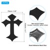 PATIKIL Cross Embroidered Patches,10 Pcs Cross Sew on Iron on