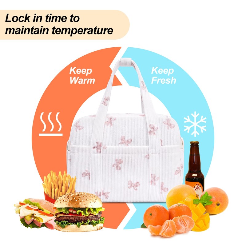 honitty Lunch Box for Women,Insulated Lunch Bag with Shoulder Strap