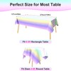 Xinvery Rainbow Table Covers, Unicorn Party Tablecloth Plastic Rectangular Tablecloths