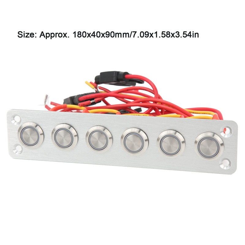 Leapiture Marine Boat Switch Panel for Car RV Yacht 12V