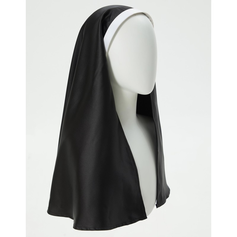 MEOWCOS - Disfraz clásico de monja para mujer, disfraz de