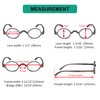Eyekepper - Gafas de lectura pequeñas ovaladas redondas para hombre