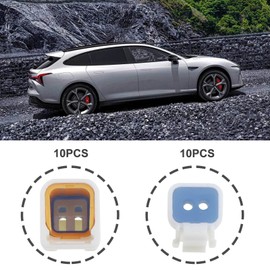 VGOL 10 Sets 2 Pin JST Sockets Male and Female Plugs with Terminals Waterproof Shell Wiring Harness Plug Suitable for Motorcycle Scooter