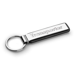 Volkswagen 000087010APYCC Original VW Transporter Logo Keyring Metal Key Ring Pendant, Silver