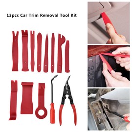 13 pcs Trim Removal Tool Set, Auto Trim Removal Tool Kit with Clips Fasteners Remover Pliers for Automotive Car Door Panel BodyTrim Removal
