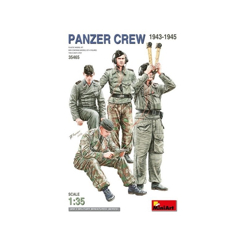 BE35465 1 vs 35 Panzer Crew 1943-1945 / BE35465 1대35
