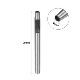 sourcing map Hollow Punch for Leather 6mm Round Hole Punch Tool for Belt Puncher Carbon Steel Single Punch for Watch Belts Cut Leather Craft Rubber Paper Fabric Plastic Soft Material