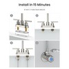 APPASO Bar Sink Faucet 4 Inch Centerset, 2 Handle Bath