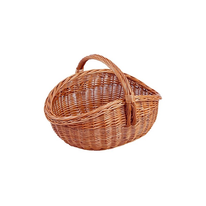 Oval Shopping Basket, Brown, T 42 cm x W 29