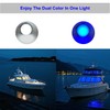 Vcanuplms Marine Boat Dome Lights, 5.5 Inch Dual Color LED