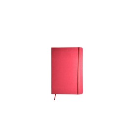 Libreta rayada de pasta dura con forro suave al tacto, cuaderno con forro clasico, 180 páginas, (21 * 14 cm), libreta ejecutiva pasta dura (ROJO)