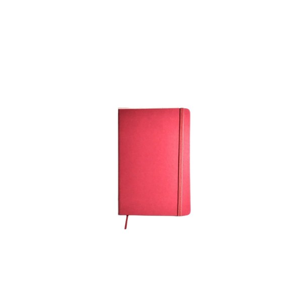 Libreta rayada de pasta dura con forro suave al tacto,