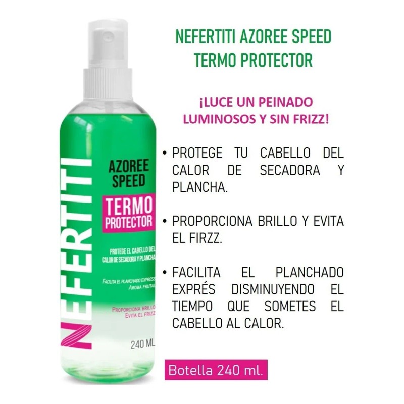 Tratamiento Termoprotector Nefertiti Azoree Speed Anti Frizz 250ml