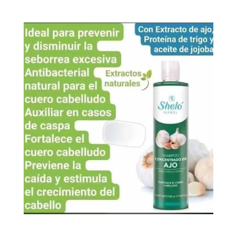 Sheló Nabel Shampoo Concentrado De Ajo Y Acondicionador De Coco