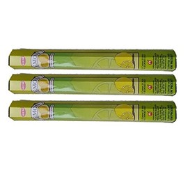 HEM (Hem): Incense Sticks, Incense, Hexagonal Incense, Set of 3 Boxes (Lemon)