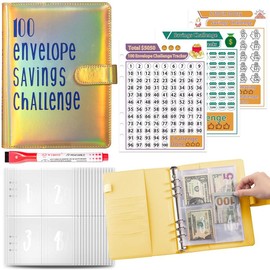 100 Envelope Money Saving Challenge  Budget Binder with Cash Envelopes | Upgraded Finance Organizer for Savings Goals | Personal Finance & Budgeting Hack #MoneySavingChallenge #BudgetGoals #FinancialOrganizer:_golden