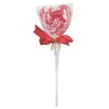 Naturejam Red Heart Lollipops 24 Count-Individually Wrapped Hard Candy For