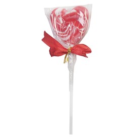 Naturejam Red Heart Lollipops 24 Count-Individually Wrapped Hard Candy For Parties Strawberry Flavored