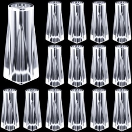 CHANZET Blind Pull Cord Knobs 40pcs, Clear Plastic Window Blind String Drawstring Tassels Drops Pull End Cord Condenser for Blinds Roman Shades Curtain Crafts