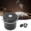 Coffee Bean Storage Stainless Steel Airtight Container Coffee with 30ml