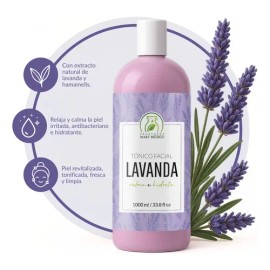 Tónico Facial Productos Mart Mexico 1L Hipoalergénico Sin Parabenos Lavanda