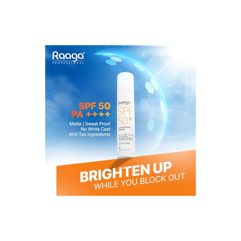 Raaga Professional Loción Protectora Solar Raaga Fps 50 De Amplio