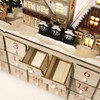 PIONEER-EFFORT Wooden Advent Calendar with LED Lights, 24 Drawers Countdown
