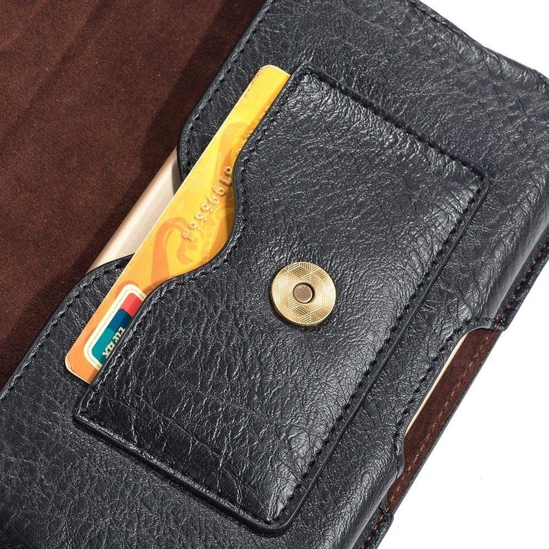 DFV mobile - Case Horizontal Leather Belt Clip with Earphone