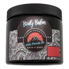 Cedar Mountain Berry Shortcake & Whipped Cream Scented Body Balm with Marula Oil, 16 Oz