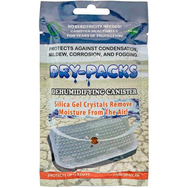 Dry-Packs Indicating Silica Gel 40 Grams in Sturdy Aluminum Dehumidifying