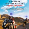 1Storm Motorcycle Full Face Dual Visor Helmet Bundle with Freedconn