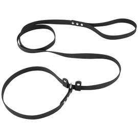 FURSDOLY Dog Slip Lead Pet Leash 5FT /6 FT x 5/8'' Dogs Training Leashes Comfortable Soft Waterproof Pet Slip Leads, No Pull Pet Leash for Small Medium Large Breeds (Black, 5/8'' x 6FT)